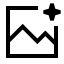 Aiimage icon with stroke sharp style