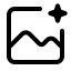 Aiimage icon with stroke standard style