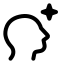 Aiimagine icon with stroke standard style