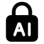 Ailock icon with solid standard style