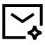 Aimail icon with stroke sharp style