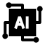 Ainetwork icon with solid sharp style