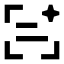 Aiscantext icon with solid sharp style