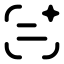 Aiscantext icon with stroke rounded style