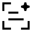 Aiscantext icon with stroke sharp style