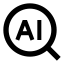 Aisearch icon with solid sharp style