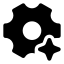Aisetting icon with solid rounded style
