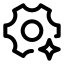 Aisetting icon with stroke standard style