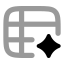 Aisheets icon with bulk rounded style