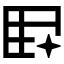 Aisheets icon with solid sharp style