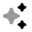 Aisparkles icon with bulk rounded style