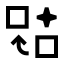Aiswap icon with stroke sharp style