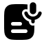 Aitranscribeaudio icon with solid rounded style
