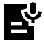 Aitranscribeaudio icon with solid sharp style
