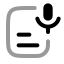 Aitranscribeaudio icon with twotone rounded style