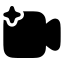 Aivideo icon with solid rounded style