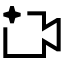 Aivideo icon with stroke sharp style