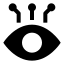 Aiview icon with solid sharp style
