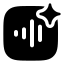 Aivoice icon with solid rounded style