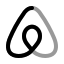 Airbnb icon with twotone rounded style
