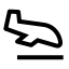 Airplanelanding icon with stroke sharp style