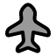 Airplanemode icon with duotone rounded style