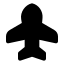 Airplanemode icon with solid standard style