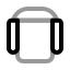 Airplaneseat icon with twotone rounded style