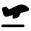 Airplanetakeoff icon with solid rounded style
