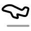 Airplanetakeoff icon with twotone rounded style