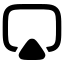 Airplayline icon with solid rounded style