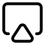 Airplayline icon with stroke standard style