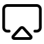 Airplay icon with stroke standard style