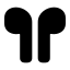 Airpod icon with solid rounded style