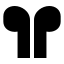 Airpod icon with solid sharp style