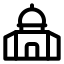 Alaqsamosque icon with stroke standard style