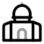 Alaqsamosque icon with twotone rounded style