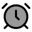 Alarmclock icon with duotone standard style