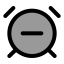 Alarmclockminus icon with duotone standard style