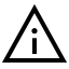 Alert icon with stroke sharp style
