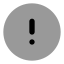 Alertcircle icon with bulk rounded style