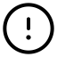 Alertcircle icon with stroke rounded style