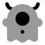 Alien icon with bulk rounded style