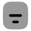 Alignboxbottomcenter icon with bulk rounded style