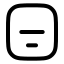 Alignboxbottomcenter icon with stroke rounded style
