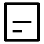 Alignboxbottomleft icon with stroke sharp style