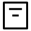 Alignboxtopcenter icon with stroke sharp style