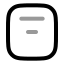 Alignboxtopcenter icon with twotone rounded style