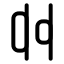 Alignhorizontaldistributeend icon with stroke rounded style