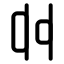 Alignhorizontaldistributeend icon with stroke standard style